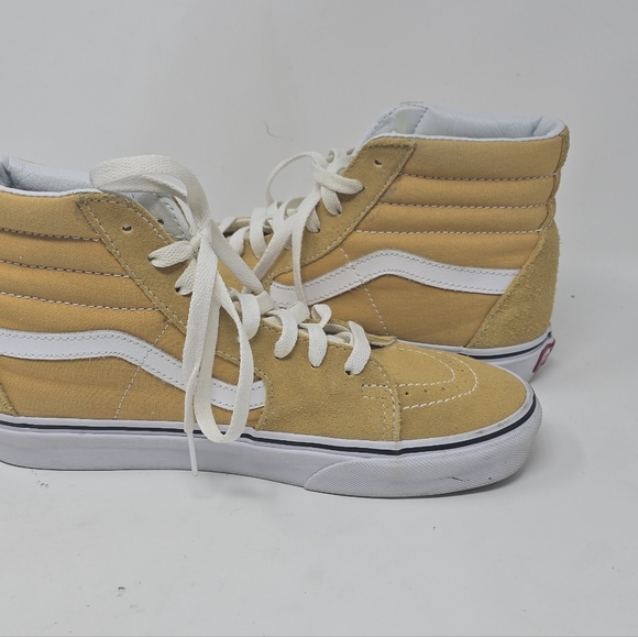 Vans SK8 Hi-Off The Wall Yellow UNISEX W 8.5 Men 7 Skateboarding grungecore, sma - Picture 8 of 10